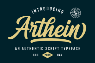 Arthein Font: A Bold Script for Digital Design