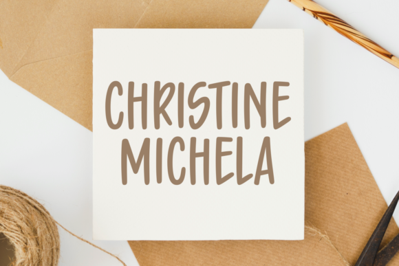 Christine Michela Font: A Handwritten Typeface for Real Business Elegance