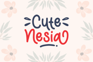 Cute Nesia Font: A Bold Handwritten Typeface for Digital Design