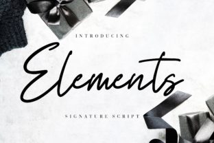 Elements Font: A Modern Script for Editorial Design
