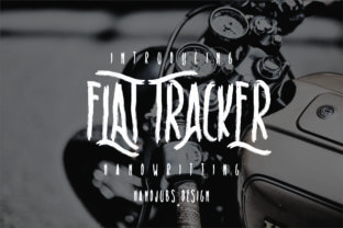 Flat Tracker Font: A Professional Touch for Your Brand