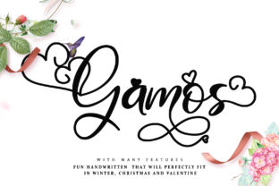 Gamos Font: A Script Amp Typeface That Elevates Wedding-Themed Editorial Design