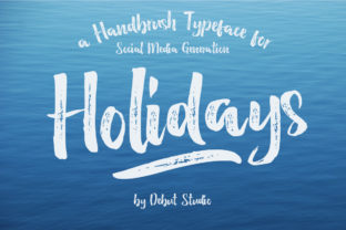 Holidays Font: A Modern Script for Creative Makers