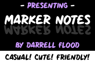 Marker Notes: A Handwritten Font for Editorial Design