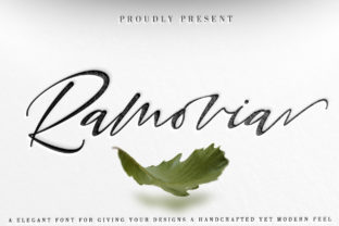 Ramovia: A Script Font with Quiet Elegance