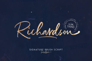 Richardson Font: A Signature Script That Elevates Brand Visuals
