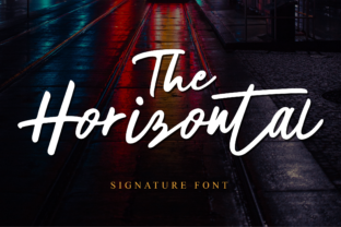 The Horizontal: A Playful Script Font for Bold Branding
