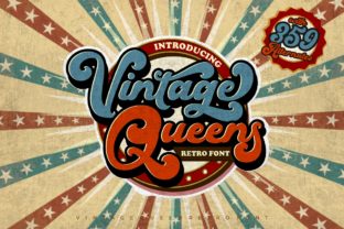 Vintage Queens: A Bold Typeface for Timeless Branding