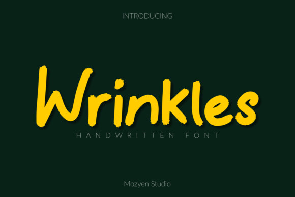 Wrinkles Font: A Playful Yet Professional Typeface for Creative Campaigns