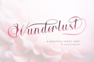 Wunderlust Font: A Romantic Script for Crafting and Selling